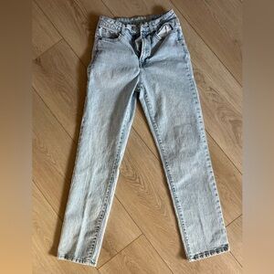 Rewash Women's Straight Leg Jeans in Light Gray